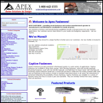 Screen shot of the Apex Fasteners Ltd website.