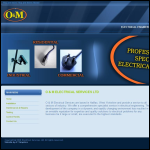 Screen shot of the O. & M. Electrical Services Ltd website.