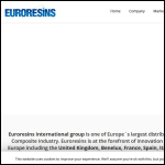 Screen shot of the Euroresins UK Ltd website.