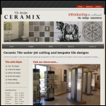 Screen shot of the Ceramix Ltd website.
