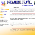 Screen shot of the Dreamline (UK) Ltd website.