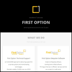 Screen shot of the First Option Ltd website.
