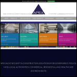 Screen shot of the Apex Security Engineering Ltd website.
