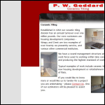 Screen shot of the P.W. Goddard Ceramic Tiling Ltd website.