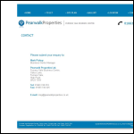 Screen shot of the Pearwalk Properties Ltd website.