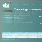 Screen shot of the Ebr Ltd website.