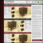 Screen shot of the Fred Champion Hire Ltd website.