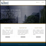 Screen shot of the Kestrel Investments Ltd website.