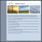 Screen shot of the Chiltern Energy Ltd website.