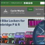 Screen shot of the Cycle-works Ltd website.