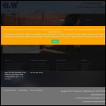 Screen shot of the G.W. Fencing Ltd website.
