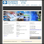 Screen shot of the Saunders Electronics Ltd website.