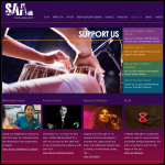 Screen shot of the South Asian Arts-uk website.