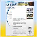 Screen shot of the Aston Windows of Leicester Ltd website.