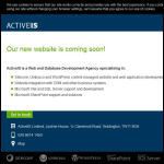 Screen shot of the Activeis Ltd website.