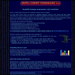 Screen shot of the Intelligent Firmware Ltd website.