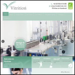 Screen shot of the Vitrition Uk Ltd website.