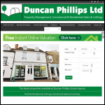 Screen shot of the Duncan Phillips Ltd website.