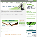 Screen shot of the Lawspeed Ltd website.