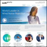 Screen shot of the Audiogravity Ltd website.