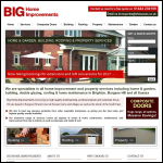Screen shot of the Big Home Improvements Ltd website.