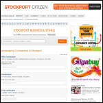 Screen shot of the Stockport Landscape Contractors Ltd website.