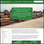 Screen shot of the Forest Products (UK) Ltd website.