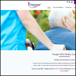 Screen shot of the Hanover Care Ltd website.
