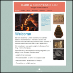 Screen shot of the Barr & Grosvenor Ltd website.