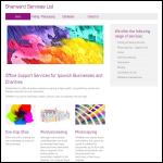 Screen shot of the Sharward Services Ltd website.