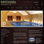 Screen shot of the Britannia Woodworking Company Ltd website.