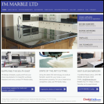 Screen shot of the F M Marble Ltd website.