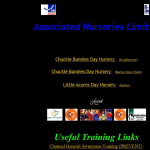 Screen shot of the Associated Nurseries Ltd website.