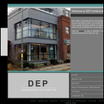 Screen shot of the D.E.P.Construction Services Ltd website.
