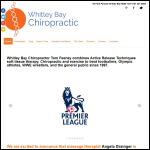 Screen shot of the Whitley Bay Chiropractic Ltd website.