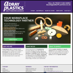 Screen shot of the Adray Plastics Ltd website.