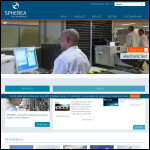 Screen shot of the Spherea Test & Services Ltd website.