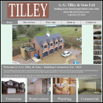 Screen shot of the A G Tilley & Sons Ltd website.