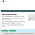 Screen shot of the Arion Recruitment Ltd website.