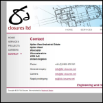 Screen shot of the 8 D-closures Ltd website.