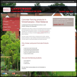 Screen shot of the Landywood Concrete Products Ltd website.