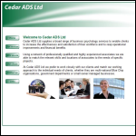 Screen shot of the Cedar Ads Ltd website.