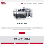 Screen shot of the Sbl Machinery Uk Ltd website.