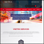 Screen shot of the Vnetrix Ltd website.