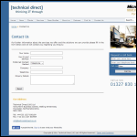 Screen shot of the Technical Direct (UK) Ltd website.