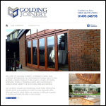 Screen shot of the Golding Joinery Ltd website.