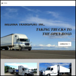 Screen shot of the Medina Transport Ltd website.