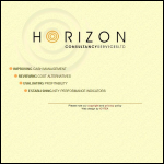 Screen shot of the Horizon Consultancy Uk Ltd website.