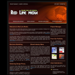 Screen shot of the Redline Media Ltd website.