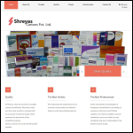 Screen shot of the Shreyas Ltd website.